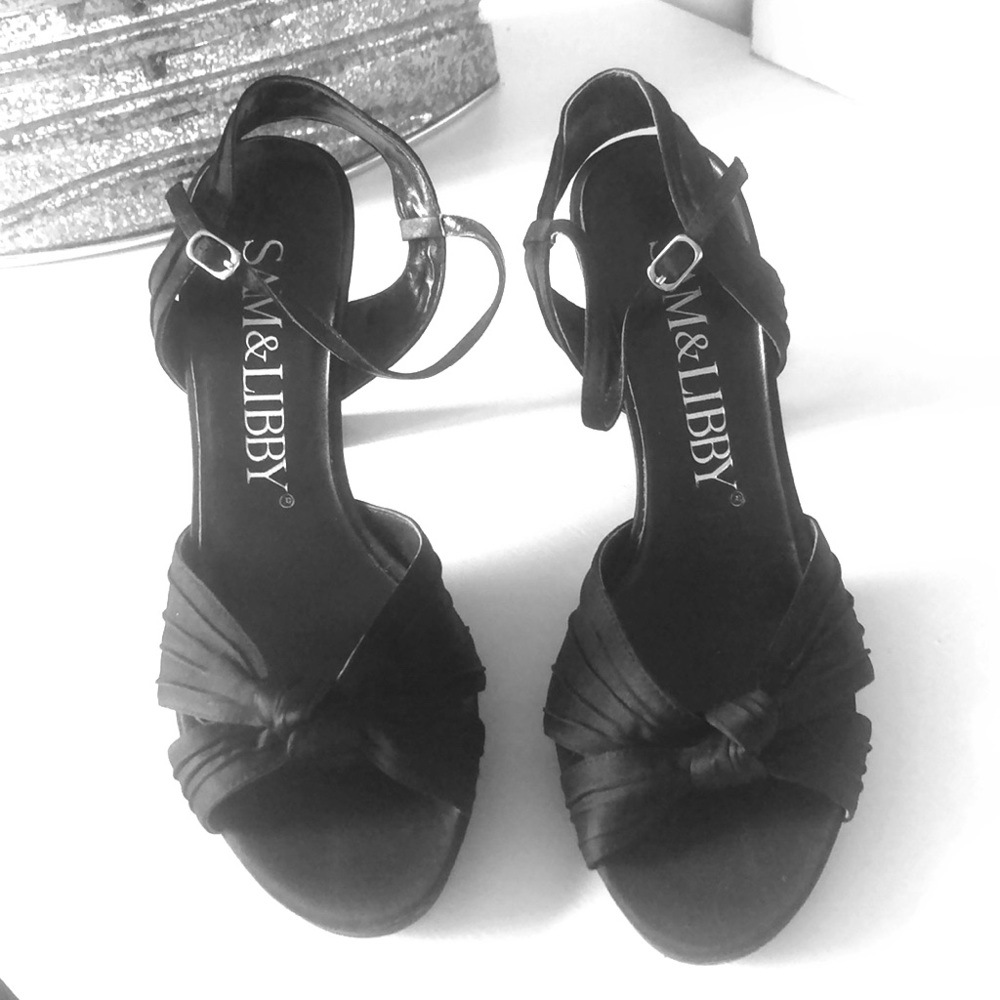 Sam & Libby Satin Heel Size 7